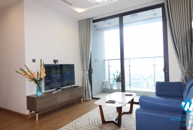 A fully-furnished brand-new two-bedroom apartment in Vinhomes Metropolis Lieu Giai, Ba Dinh 